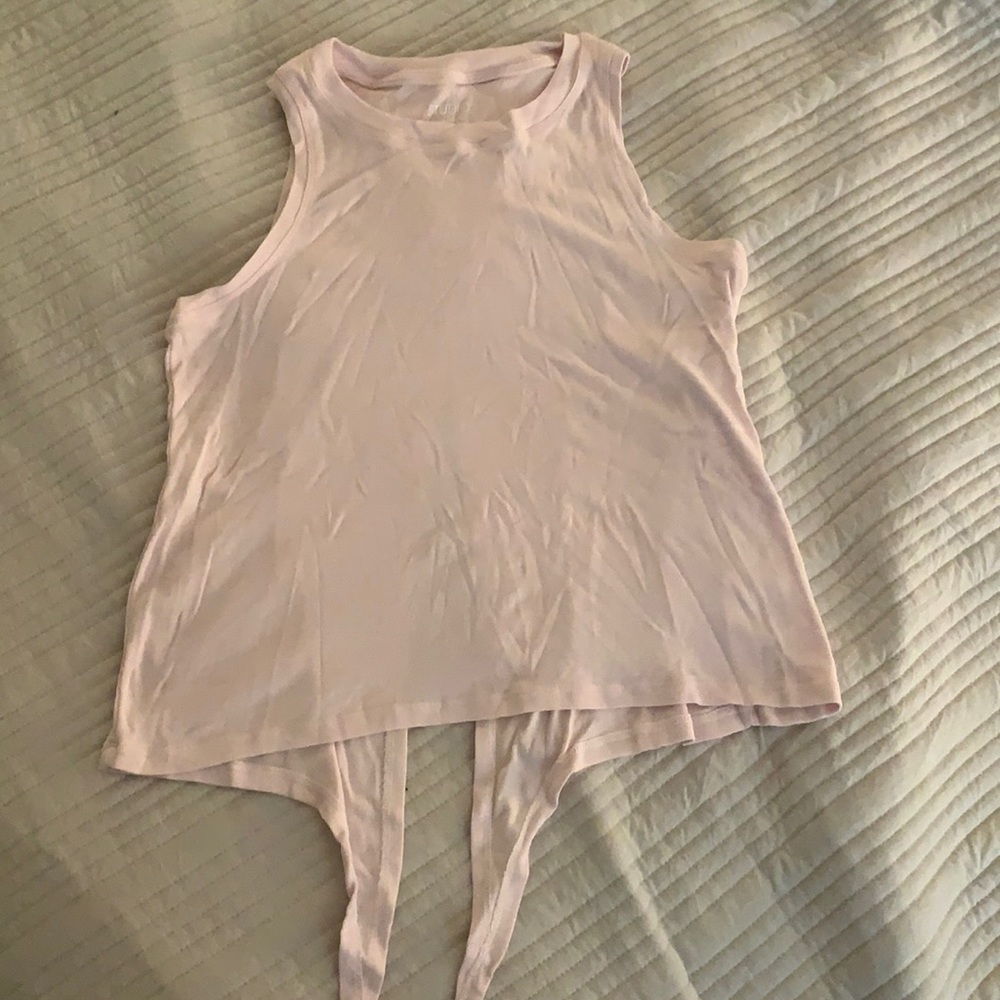 Light pink workout top